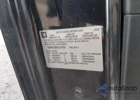 2009 GMC Acadia Sle-1 from USA, damaged, VIN 1GKER13D59J116791